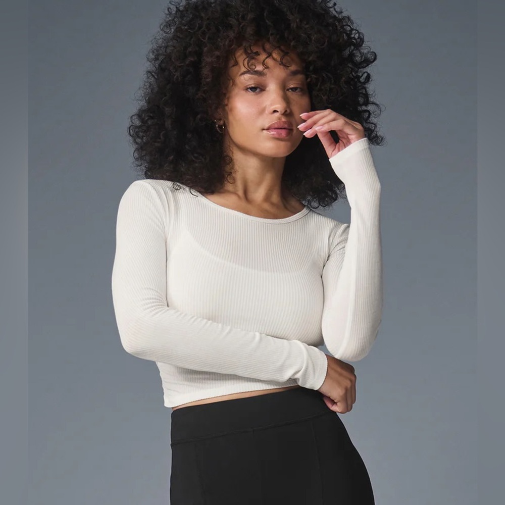 Alo Gather Long Sleeve Ivory